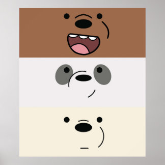 Vi Bare Bears Bear Rand Poster