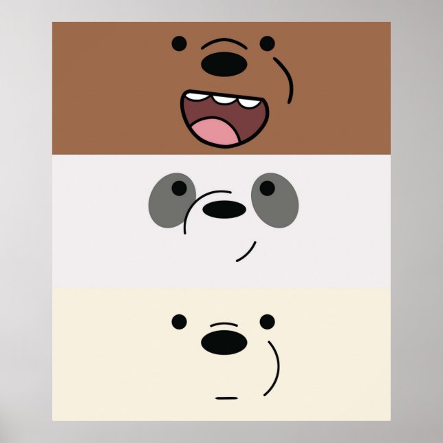 Vi Bare Bears Bear Rand Poster (Framsidan)