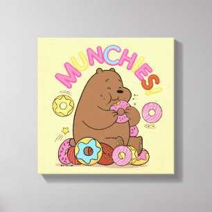 Vi Bare Bears - Grizz Donut Munchies! Canvastryck