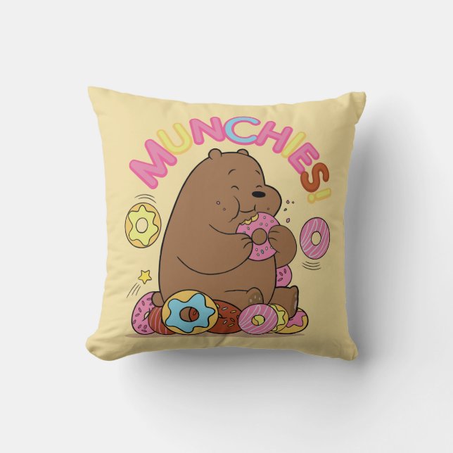 Vi Bare Bears - Grizz Donut Munchies! Kudde (Framsida)