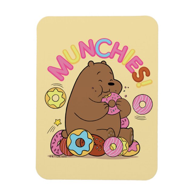 Vi Bare Bears - Grizz Donut Munchies! Magnet (Vertikal)