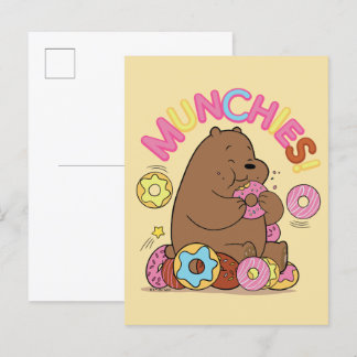 Vi Bare Bears - Grizz Donut Munchies! Vykort