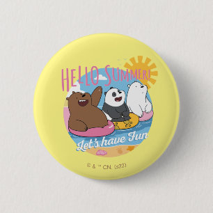 Vi Bare Bears - Hej Sommar! Låt oss ha Roligt Knapp