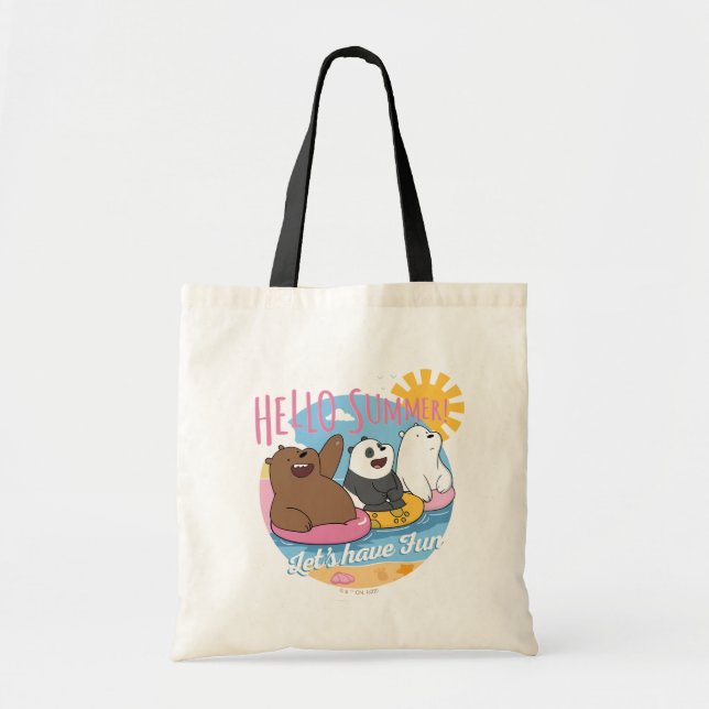 Vi Bare Bears - Hej Sommar! Låt oss ha Roligt Tygkasse (Framsidan)