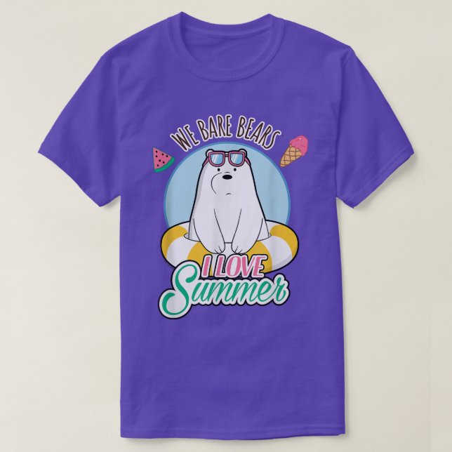 Vi Bare Bears Ice Bear Kärlek Summer T Shirt (Design framsida)