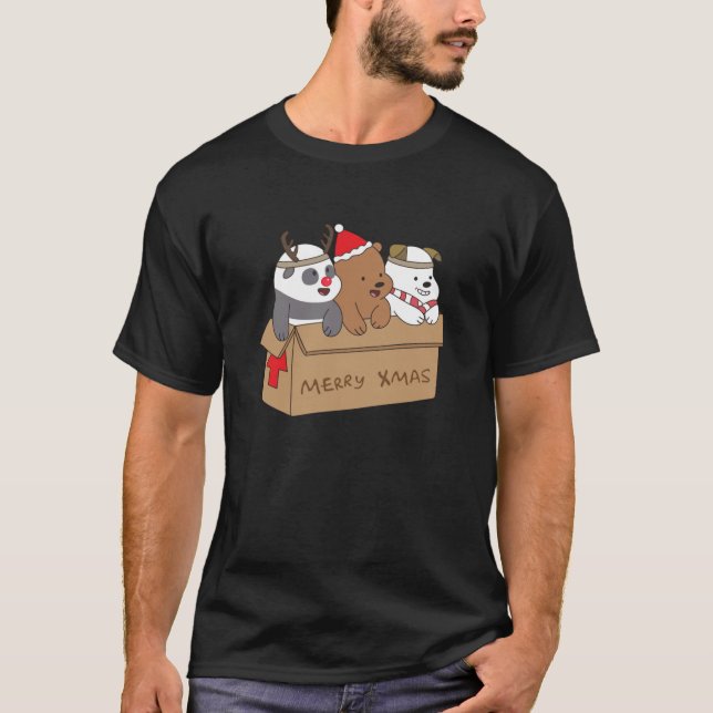 Vi Bare Bears Julafton T Shirt (Framsida)