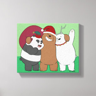 Vi Bare Bears - Säsongens hälsningar Canvastryck