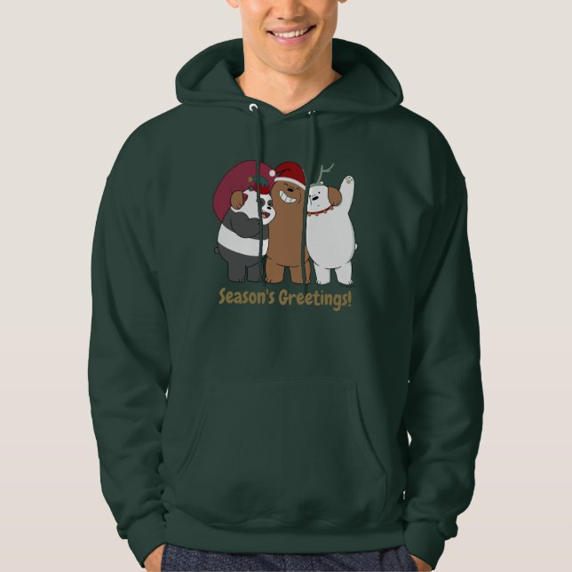 Vi Bare Bears - Säsongens hälsningar Hoodie (Framsida)