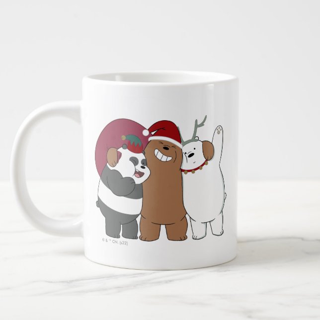 Vi Bare Bears - Säsongens hälsningar Jumbo Mugg (Vänster)