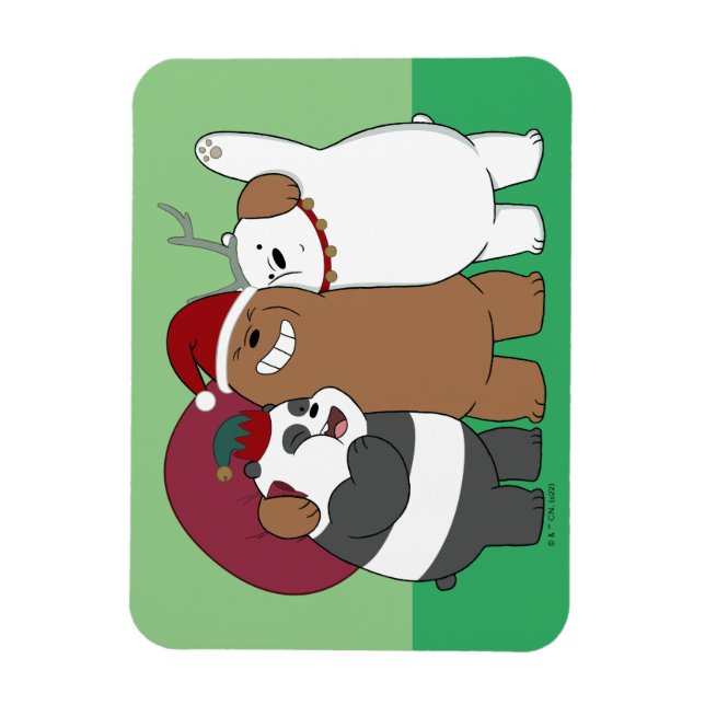 Vi Bare Bears - Säsongens hälsningar Magnet (Vertikal)