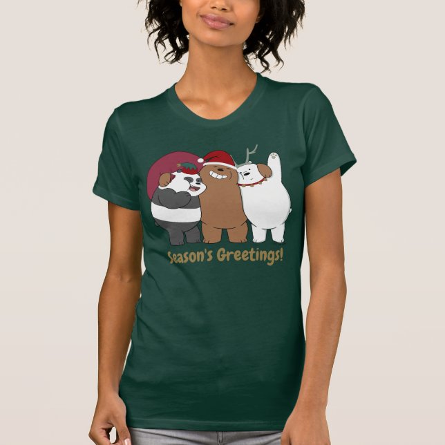 Vi Bare Bears - Säsongens hälsningar T Shirt (Framsida)