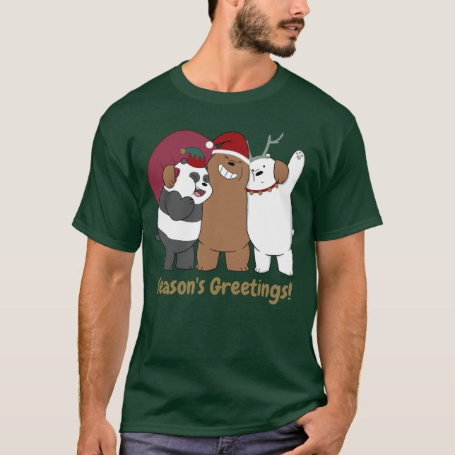 Vi Bare Bears - Säsongens hälsningar T Shirt (Framsida)