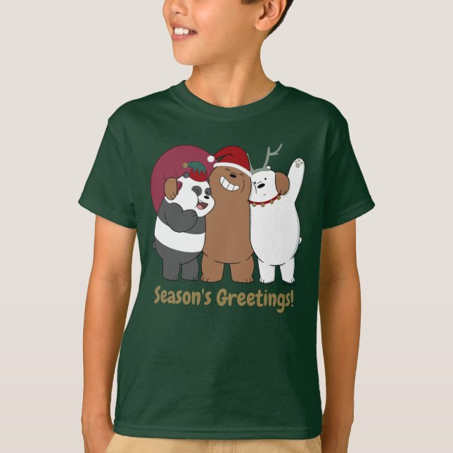 Vi Bare Bears - Säsongens hälsningar T Shirt (Framsida)