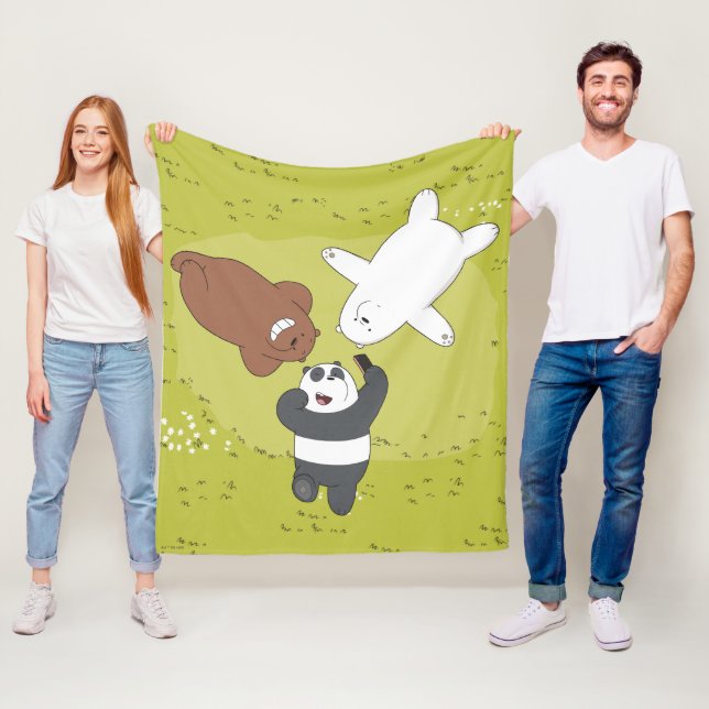 Vi Bare Bears - #SquadGoals Fleecefilt (På plats)