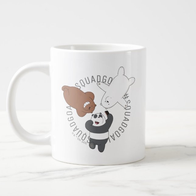 Vi Bare Bears - #SquadGoals Jumbo Mugg (Vänster)