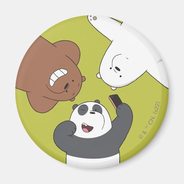Vi Bare Bears - #SquadGoals Magnet (Framsidan)