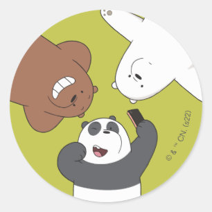 Vi Bare Bears - #SquadGoals Runt Klistermärke