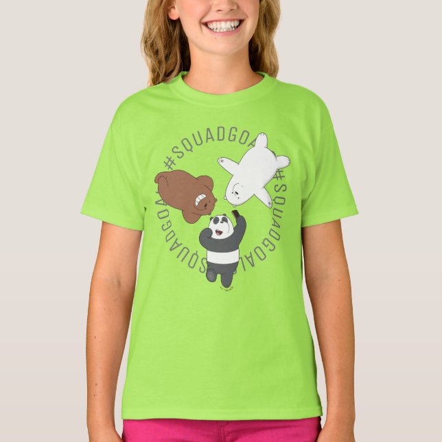 Vi Bare Bears - #SquadGoals T Shirt (Framsida)