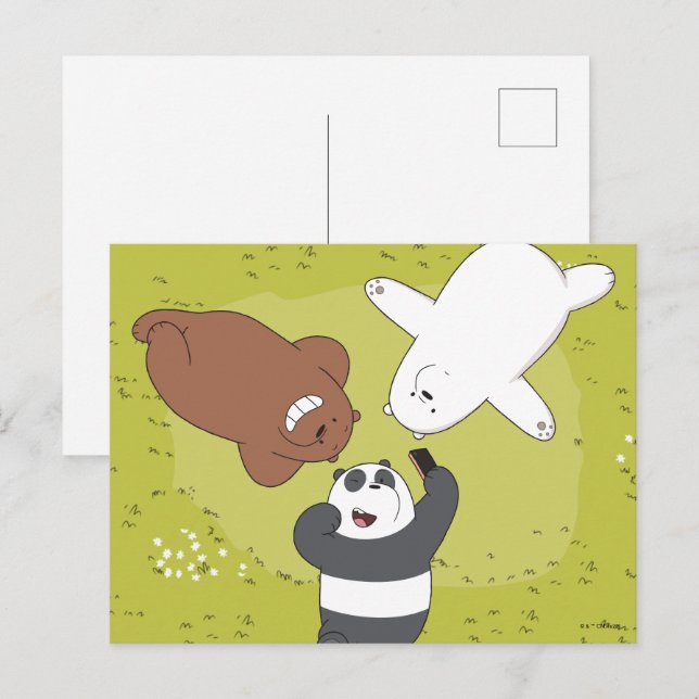 Vi Bare Bears - #SquadGoals Vykort (Fram/baksida)