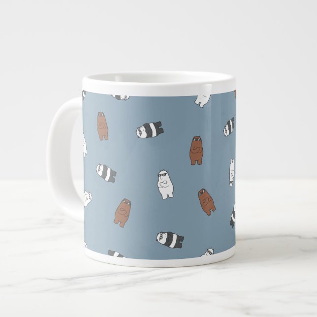 Vi Bare Bears - Sunglass Bears Mönster Jumbo Mugg (Framsida vänster)