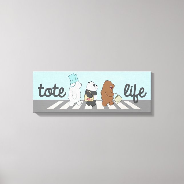 Vi Bare Bears - Tote Life! Canvastryck (Framsida)