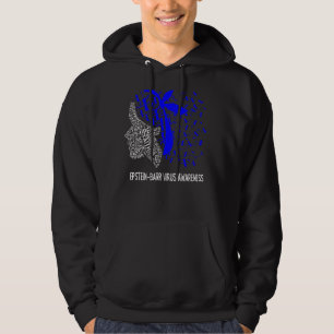 Vi Bäror blå för Epstein Barr-virusmedvetenhet Hoodie