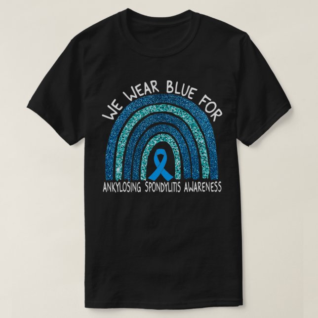 Vi Bäror blå för känslolöshet om andyloserande spo T Shirt (Design framsida)