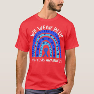Vi Bäror blå för medvetenheten om ichthyos T Shirt