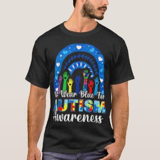 Vi Bäror Blue for Autism Awareness Autisbo Rainbo T Shirt