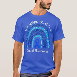 Vi Bäror Blue Rainbow Shirt för kadasil-medvetande T Shirt