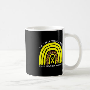 Vi bäror Gult för regn för självmordsförebyggande Kaffemugg