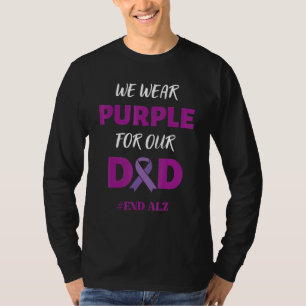 Vi Bäror Lila för vår Medveten för Alzheimers Alzh T Shirt