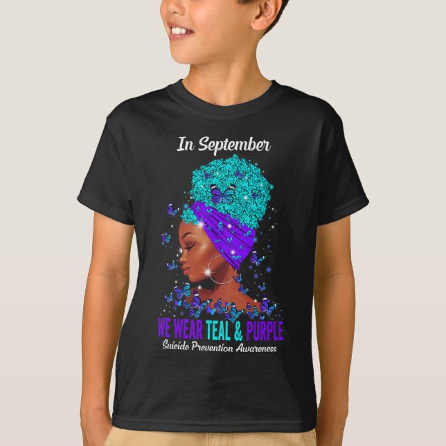Vi Bäror medvetandegörande om förebyggande av Lila T Shirt (Framsida)