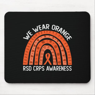 Vi Bäror Orange för radering av RSD CRPS-medvetenh Musmatta
