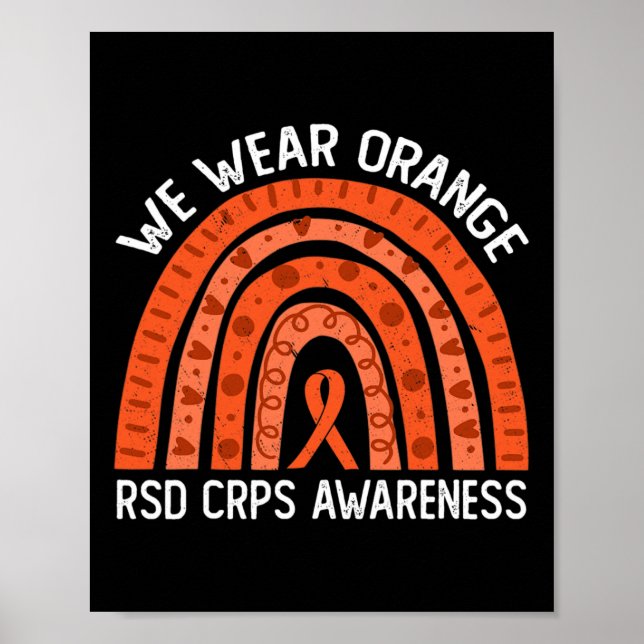 Vi Bäror Orange för RSD Crps Awareness Poster (Framsidan)
