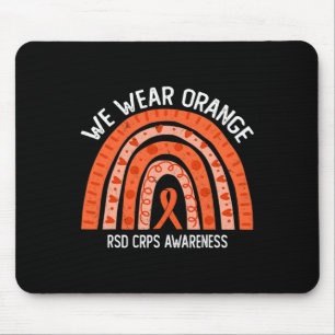 Vi Bäror Orange för RSD CRPS-medvetenhet Musmatta