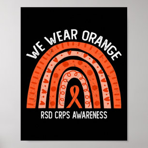 Vi Bäror Orange för RSD CRPS-medvetenhet Poster