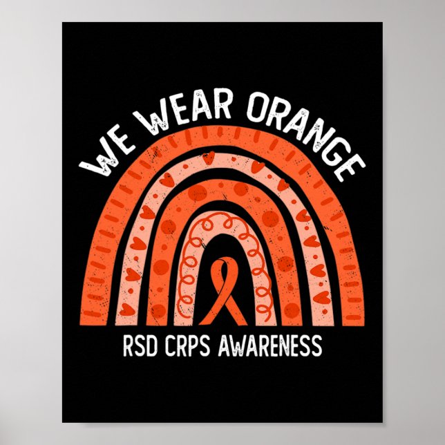 Vi Bäror Orange för RSD CRPS-medvetenhet Poster (Framsidan)