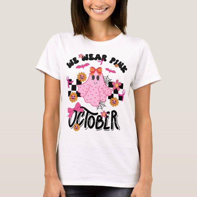 Vi Bäror Rosa i oktober T Shirt (Framsida)