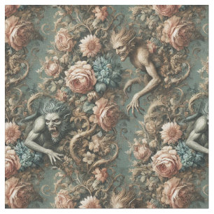 Vi Beast i kväll - Gothic Classic Tile Tyg