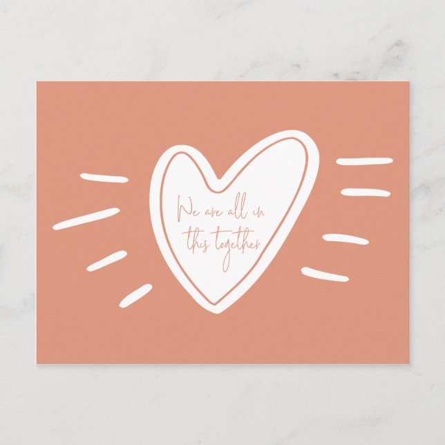 Vi befinner oss alla i denna samlade handling av k vykort (Framsida)