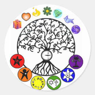 Vi Behållor våra löften Runt Klistermärke