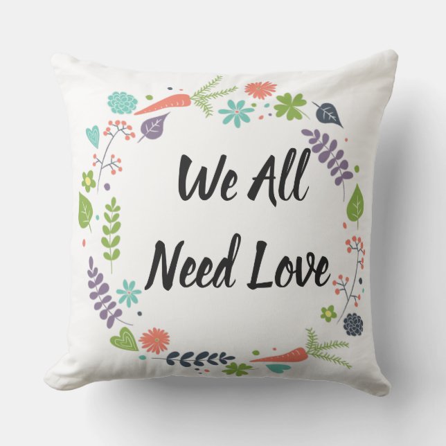 Vi behöver alla Kärlek Kudde (Framsida)