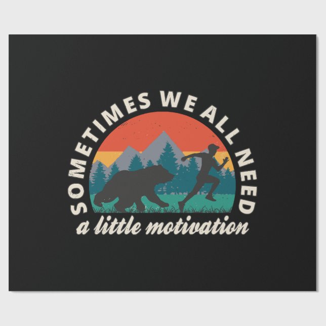  Vi Behöver Allihop Lite Motiverande Kul Presentpapper (Platt)