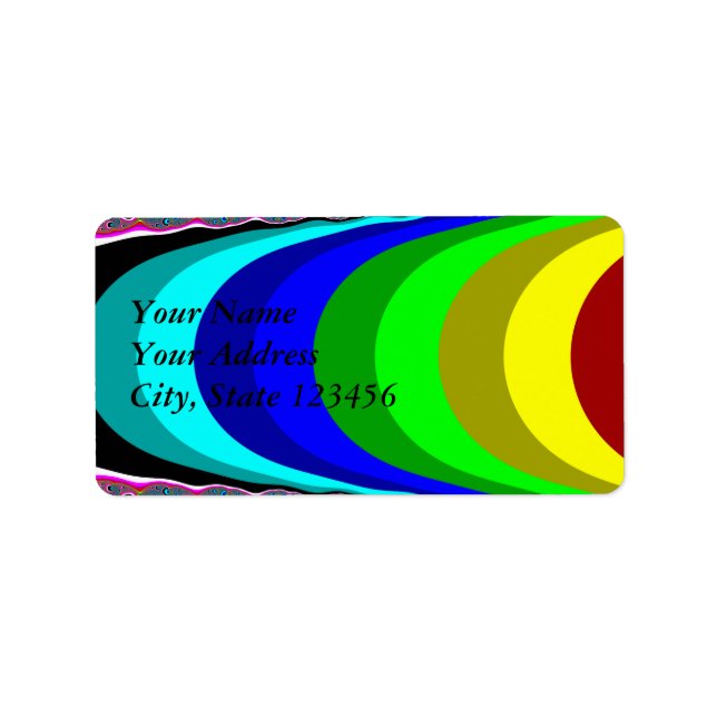 Vi behöver en regnbåge adressetikett (Framsidan)
