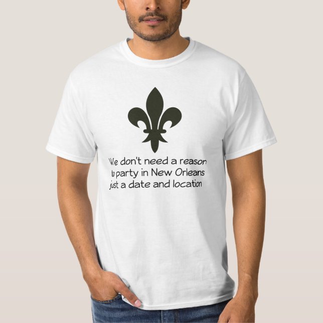 Vi behöver inte en resonera att festa i New Tee (Framsida)