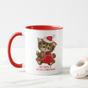 Vi behöver lite julkattkaffe mugg