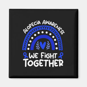 Vi bekämpar tillsammans Alopecia Awareness Alopeci Magnet