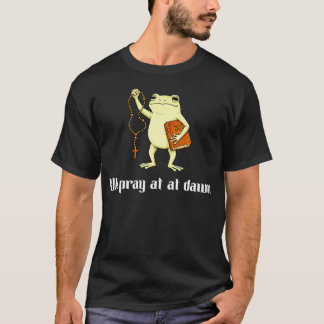 Vi Ber Vid Gryningen Rolig Kristen Groda T Shirt