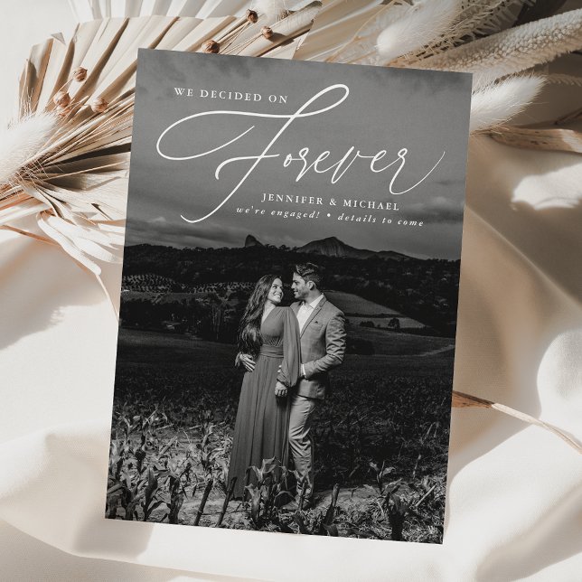 Vi beslutade om ett meddelande i Förlovningen Inbjudningar (Skapare uppladdad)